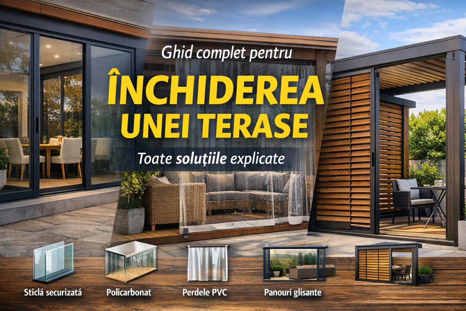 Ghid complet pentru închiderea unei terase – toate soluțiile explicate GLISIERE IEFTINE