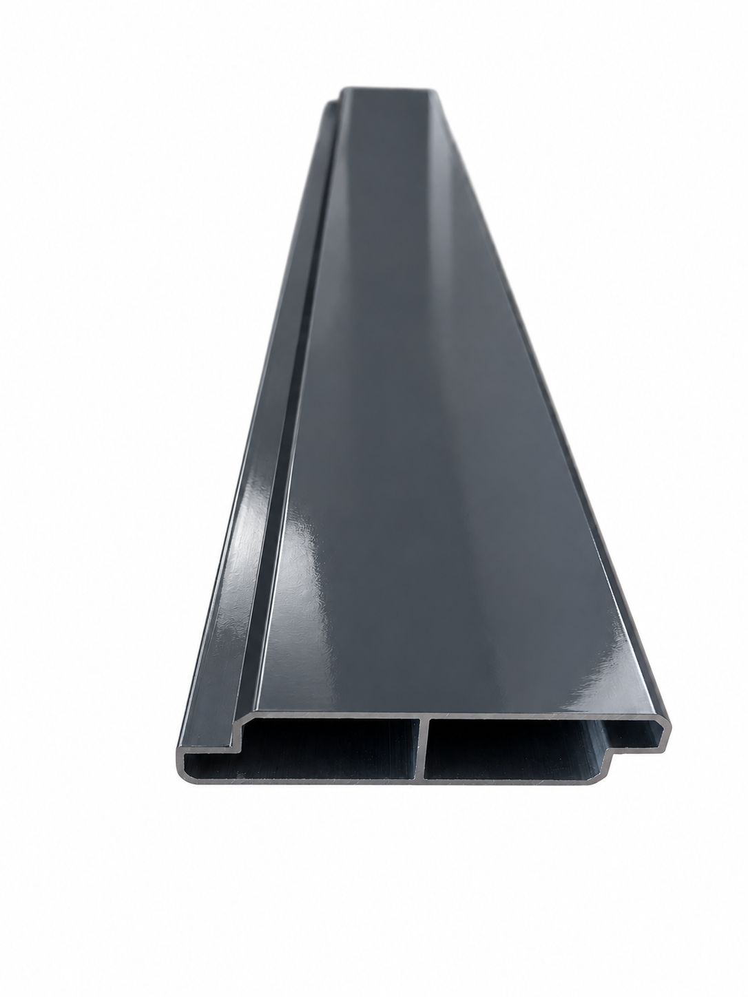 Lamelă Aluminiu Gri Antracit RAL 7016 100 cm – Profil Z pentru Jaluzele Orientabile Pergolă și Terasă GLISIERE IEFTINE
