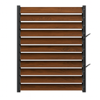 Panou LUMINAL cu Glisiere Metalice + 11 Lamele Metalice 120 cm -dimensiuni panou (H 100cm - L 150cm) – Sistem Tip Jaluzea Premium pentru Pergole și Terase GLISIERE IEFTINE