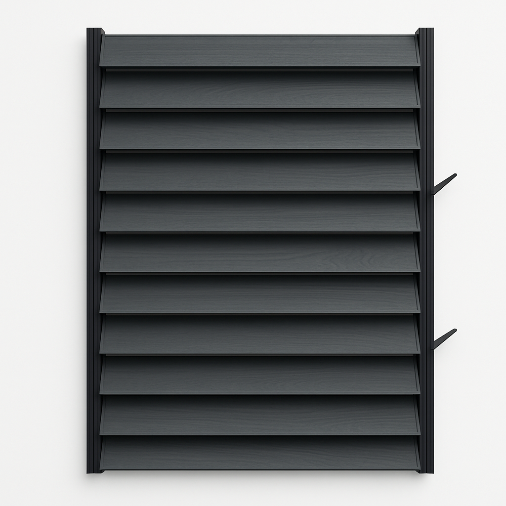 Panou LUMINAL cu Glisiere Metalice + 11 Lamele Metalice 100 cm – Sistem Tip Jaluzea Premium pentru Pergole și Terase GLISIERE IEFTINE