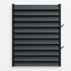 Panou LUMINAL cu Glisiere Metalice + 11 Lamele Metalice 120 cm -dimensiuni panou (H 100cm - L 150cm) – Sistem Tip Jaluzea Premium pentru Pergole și Terase GLISIERE IEFTINE
