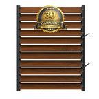 Panou 120CM LUMINAL cu Glisiere Metalice + 11 Lamele Metalice 120 cm - dimensiuni panou (H 100cm - L 120cm) – Sistem Tip Jaluzea Premium pentru Pergole și Terase PANOU 1,20M METAL