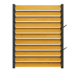 Panou Set Glisiere + 11 lamele pin termotratat 150 cm GLISIERE IEFTINE