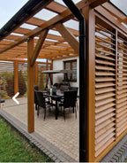 1 Set de glisiere din Metal – Sistem de Închidere pentru Foișoare, Balcoane și Terase de 1 metru - GLISIERE IEFTINE