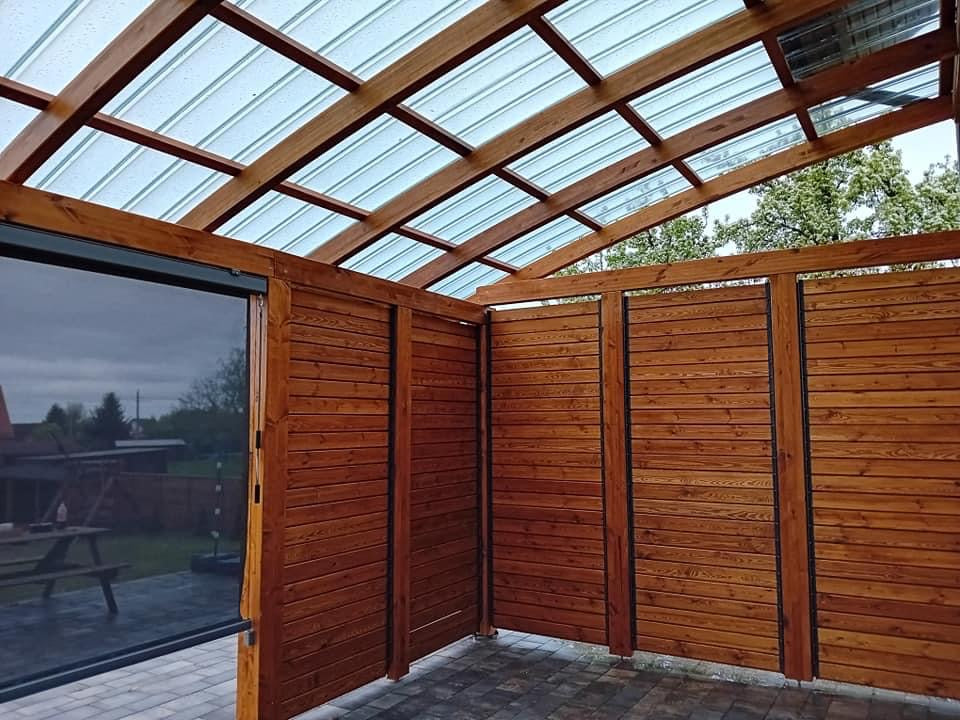 1 Set de glisiere din Metal – Sistem de Închidere pentru Foișoare, Balcoane și Terase de 1 metru - GLISIERE IEFTINE