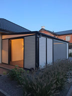 Set glisieră 1 metru 11 lamele  – Glisiere metalice pentru panouri culisante lemn, exterior, pergole – Sistem complet premium GLISIERE IEFTINE