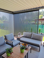 Lamelă Aluminiu Gri Antracit RAL 7016 100 cm – Profil Z pentru Jaluzele Orientabile Pergolă și Terasă GLISIERE IEFTINE