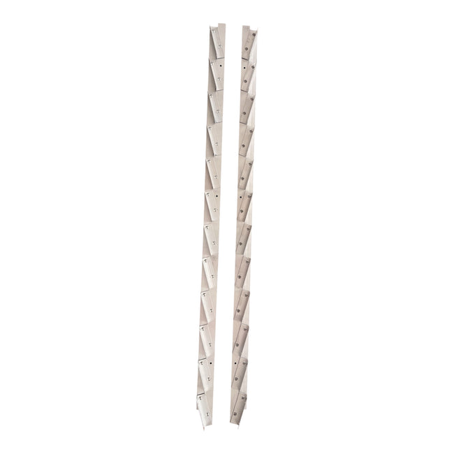 Set Glisiere Aluminiu 1,25m – Sistem Jaluzele Orientabile Terasă (15 Lamele) Exterior KIT 1M Hover Image