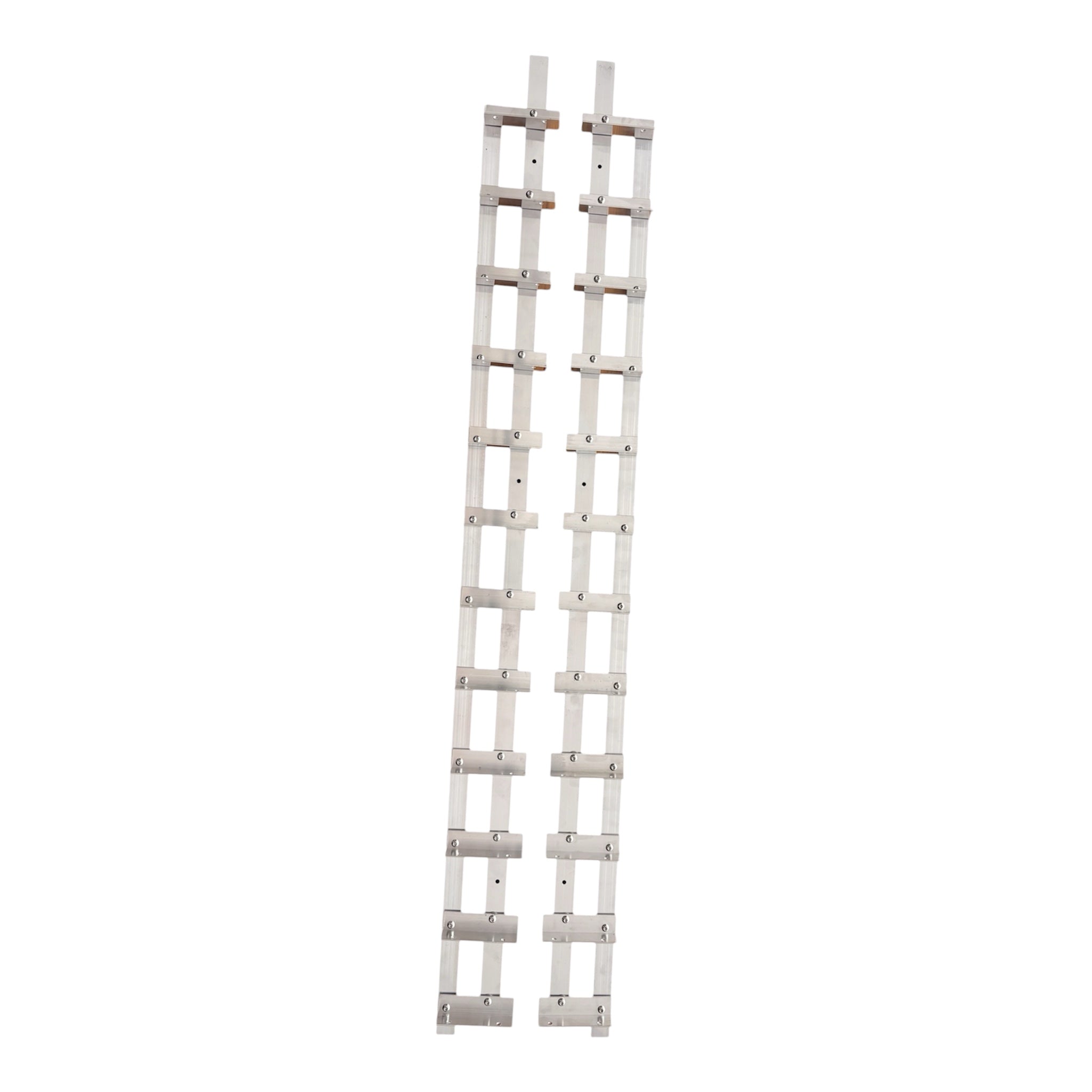 Set Glisiere Aluminiu 1m – Sistem Jaluzele Orientabile Terasă (12 Lamele) Exterior KIT 1M