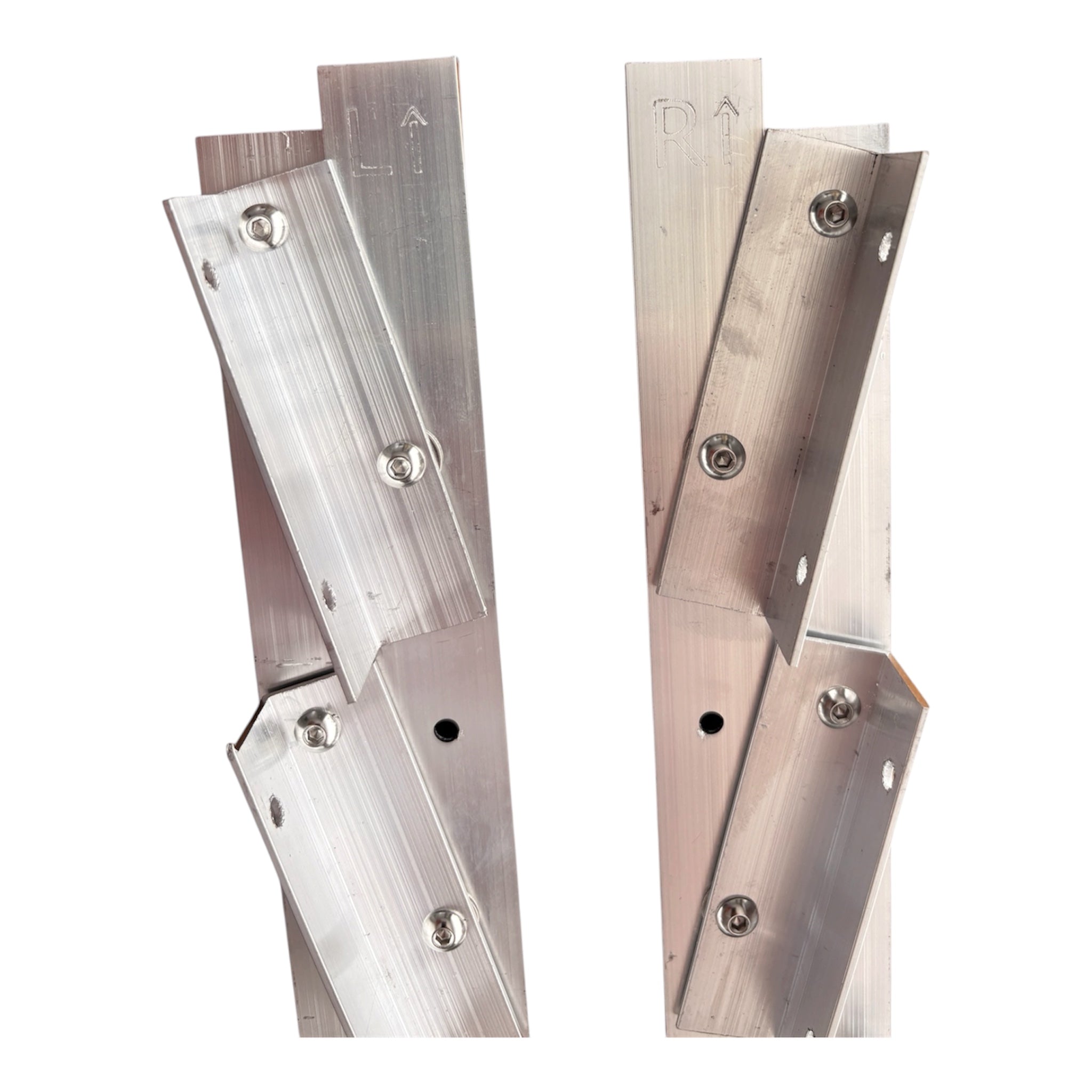 Set Glisiere Aluminiu 1m – Sistem Jaluzele Orientabile Terasă (12 Lamele) Exterior KIT 1M