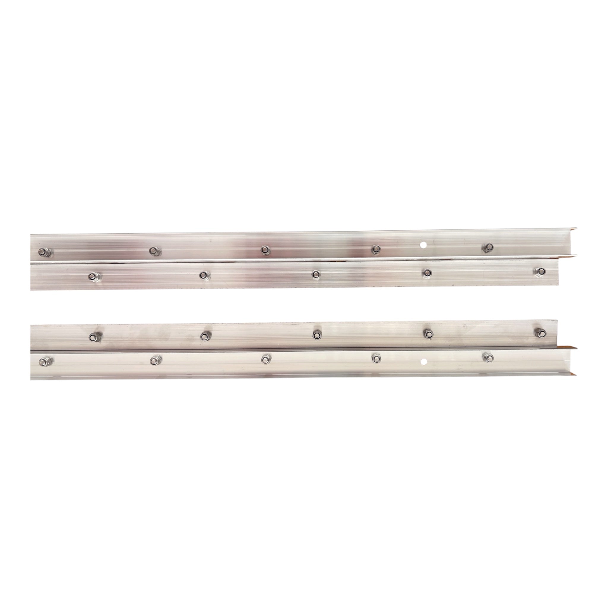 Set Glisiere Aluminiu 1m – Sistem Jaluzele Orientabile Terasă (12 Lamele) Exterior KIT 1M