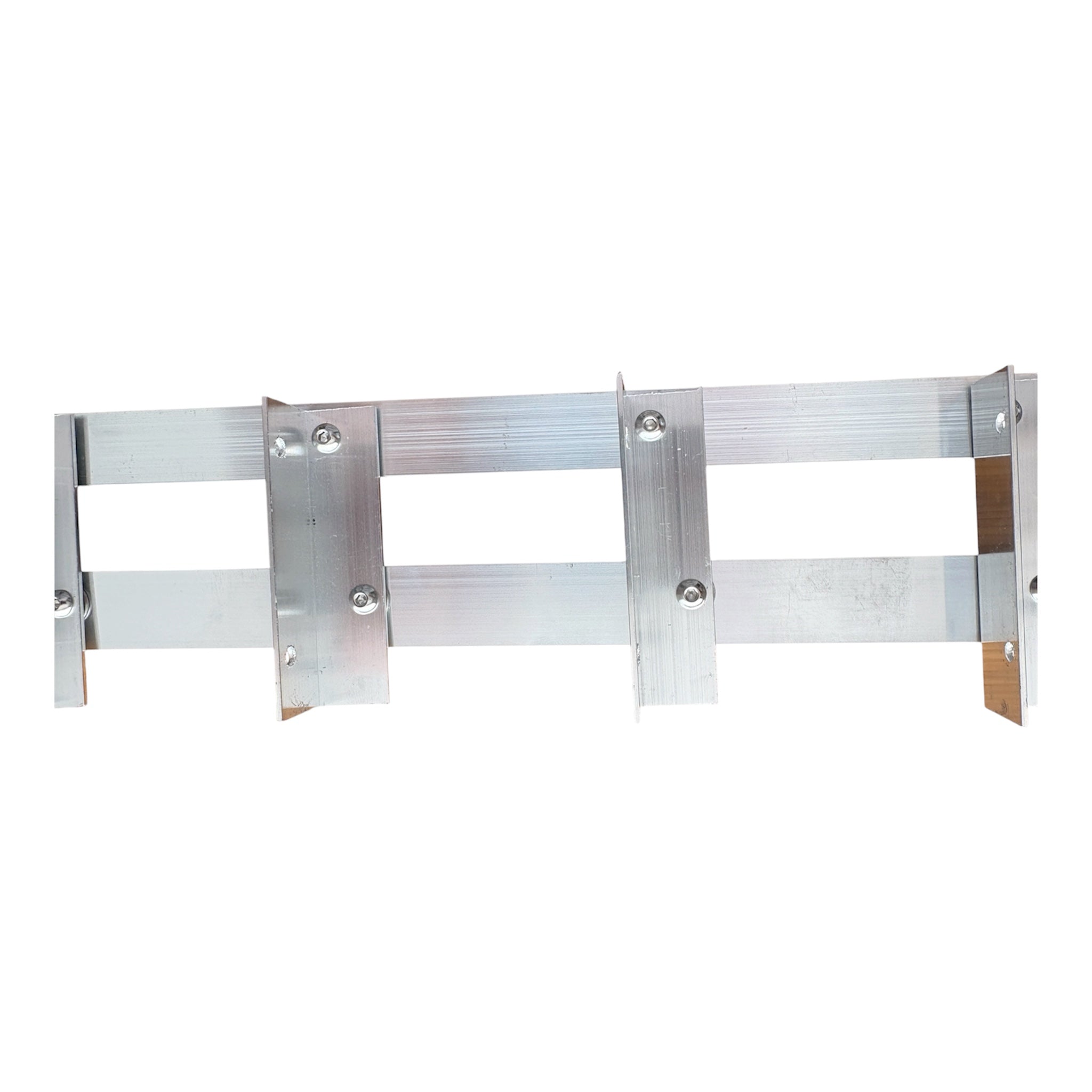 Set Glisiere Aluminiu 1m – Sistem Jaluzele Orientabile Terasă (12 Lamele) Exterior KIT 1M