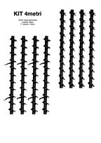 Set de glisiere din Metal 4 metri  (4metri liniari)  – Sistem de Închidere pentru Foișoare, Balcoane și Terase de 1 metru (Copie) LUMINAL