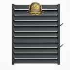 Panou 120CM LUMINAL cu Glisiere Metalice + 11 Lamele Metalice 120 cm - dimensiuni panou (H 100cm - L 120cm) – Sistem Tip Jaluzea Premium pentru Pergole și Terase PANOU 1,20M METAL